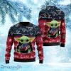 NFL Houston Texans Ugly Christmas Sweater Cute Baby Yoda Football Unisex Sweater