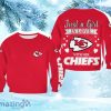 NFL Kansas City Chiefs Just A Girl In Love Limited Edition All Over Print Christmas Ugly Sweater Sweatshirt Gift For Big Fans