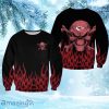 NFL Kansas City Chiefs Limited Edition Skull Fire Halloween Christmas Ugly Sweater Sweatshirt Gift For Big Fans