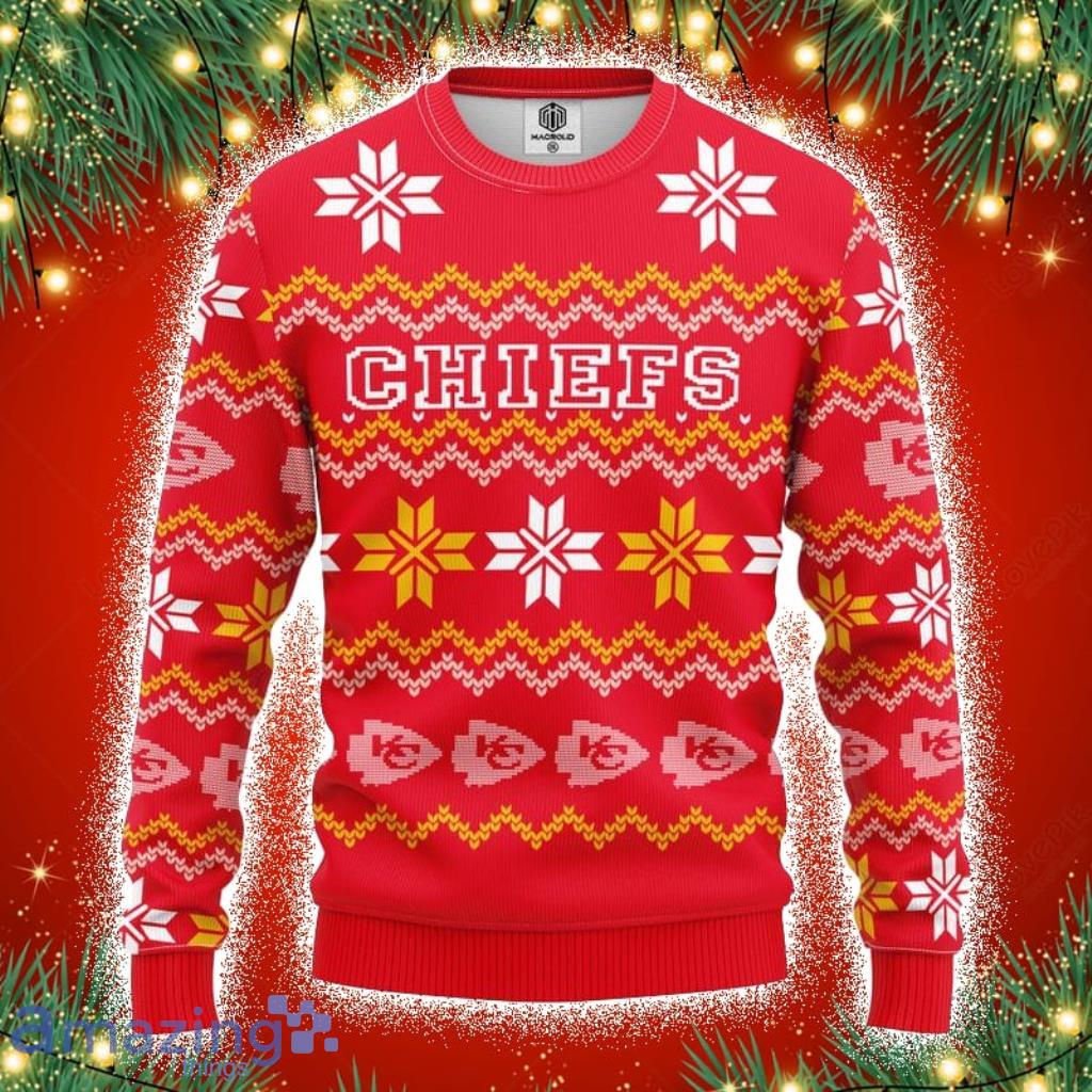 NFL Kansas City Chiefs Sport Ugly Christmas Sweater 3D image NFL Kansas City Chiefs Sport Ugly Christmas Sweater 3D Product Photo 1