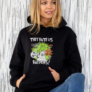 NFL Las Vegas Raiders Grinch They Hate Us Because Grinch They Aint Us Raiders Shirt - Unisex Hoodie