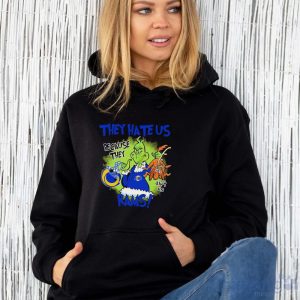 NFL Los Angeles Rams Grinch They Hate Us Because Grinch They Aint Us Rams Shirt - Unisex Hoodie