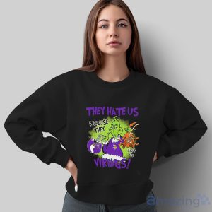 NFL Minnesota Vikings Grinch They Hate Us Because Grinch They Aint Us Vikings Shirt - Sweatshirt