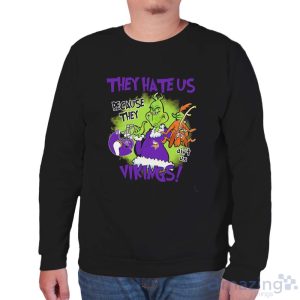 NFL Minnesota Vikings Grinch They Hate Us Because Grinch They Aint Us Vikings Shirt - Unisex Sweatshirt