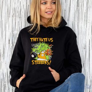 NFL Pittsburgh Steelers Grinch They Hate Us Because Grinch They Aint Us Steelers Shirt - Unisex Hoodie