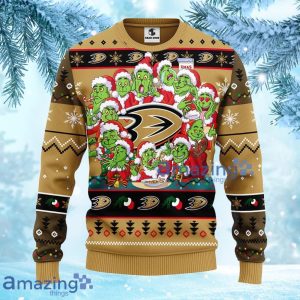 NHL Anaheim Ducks 12 Grinch Xmas Day Christmas Ugly Sweater Gift For Fans Christmas Product Photo 2