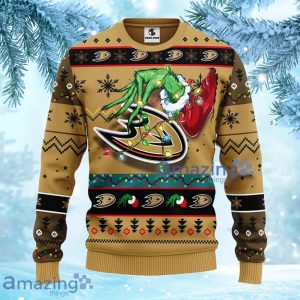 NHL Anaheim Ducks Grinch Christmas Ugly Sweater Gift For Fans Christmas image NHL Anaheim Ducks Grinch Christmas Ugly Sweater Gift For Fans Christmas Product Photo 2