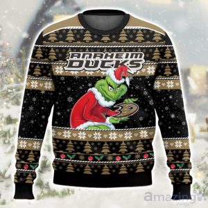 NHL Anaheim Ducks Grinch Ugly Christmas Sweater Limited Edition Gift For Men & Women Product Photo 1