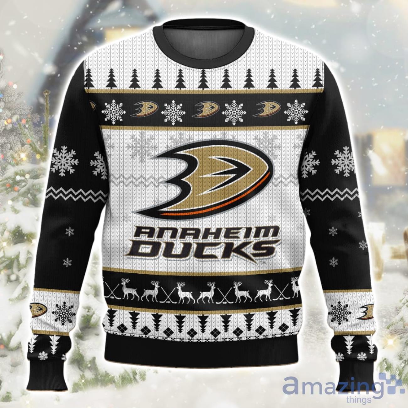 NHL Anaheim Ducks Ugly Christmas Sweater image NHL Anaheim Ducks Ugly Christmas Sweater Product Photo 1