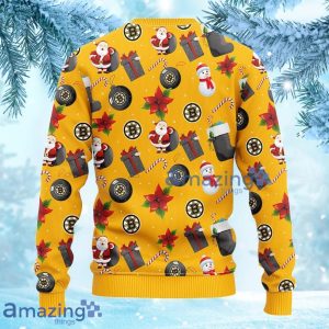 NHL Boston Bruins Santa Claus Snowman Christmas Ugly Sweater Gift For Fans Christmas image NHL Boston Bruins Santa Claus Snowman Christmas Ugly Sweater Gift For Fans Christmas Product Photo 2