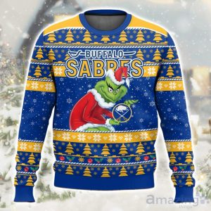 NHL Buffalo Sabres Grinch Ugly Christmas Sweater Limited Edition Gift For Men & Women Product Photo 1