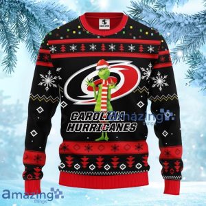 NHL Carolina Hurricanes Funny Grinch Christmas Ugly Sweater Gift For Fans Christmas Product Photo 3