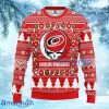 NHL Carolina Hurricanes Grateful Dead Ugly Christmas Fleece Sweater Gift For Fans Christmas