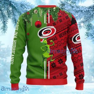 NHL Carolina Hurricanes Grinch & Scooby Doo Christmas Ugly Sweater Gift For Fans Christmas Product Photo 2