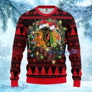 NHL Chicago Blackhawks Christmas Ugly Sweater Gift For Fans Christmas Product Photo 1