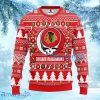 NHL Chicago Blackhawks Grateful Dead Ugly Christmas Fleece Sweater Gift For Fans Christmas
