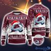 NHL Colorado Avalanche Logo Wearing Santa Hat Ugly Christmas Sweater For Fans