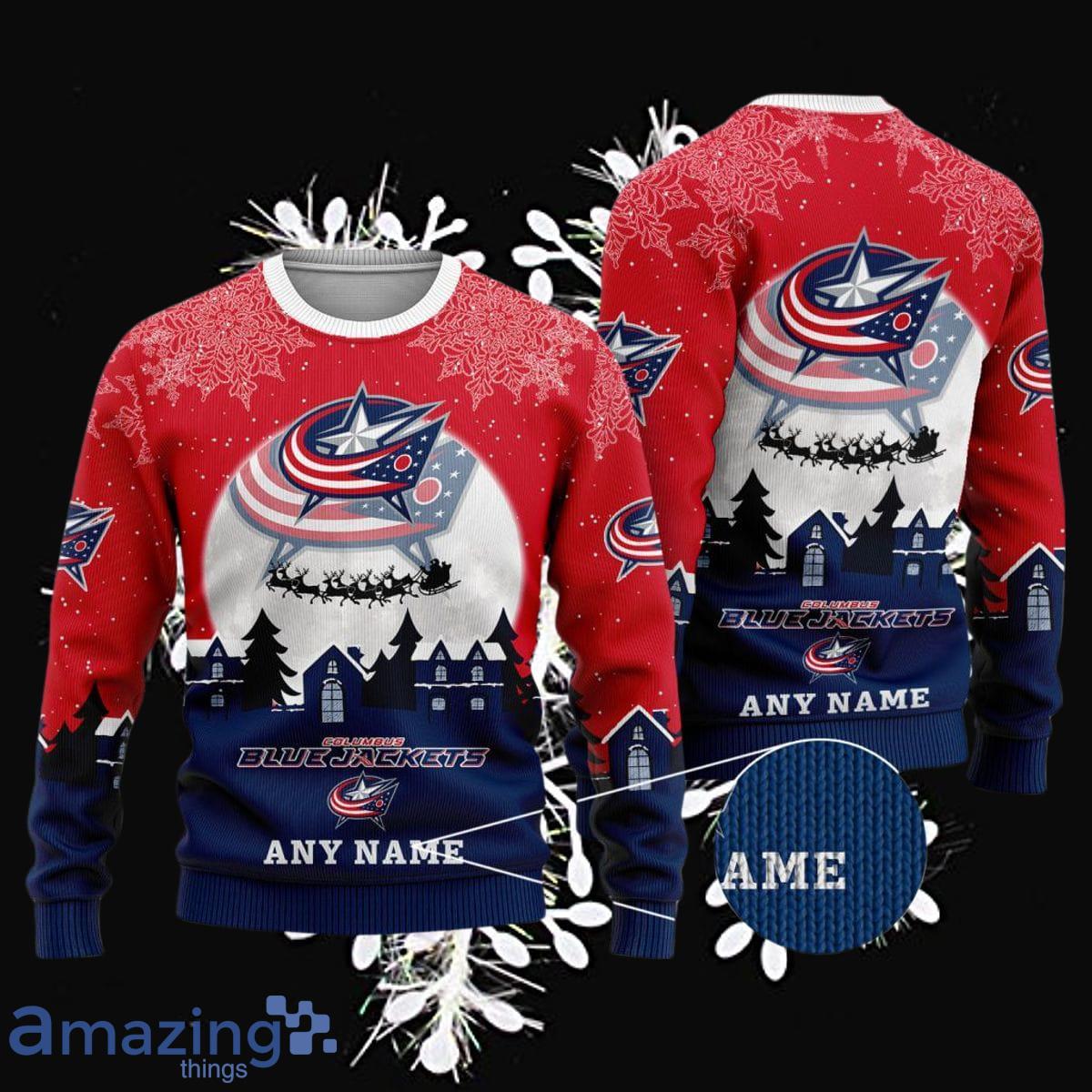 NHL Columbus Blue Jackets Special Custom Christmas Ugly Sweater