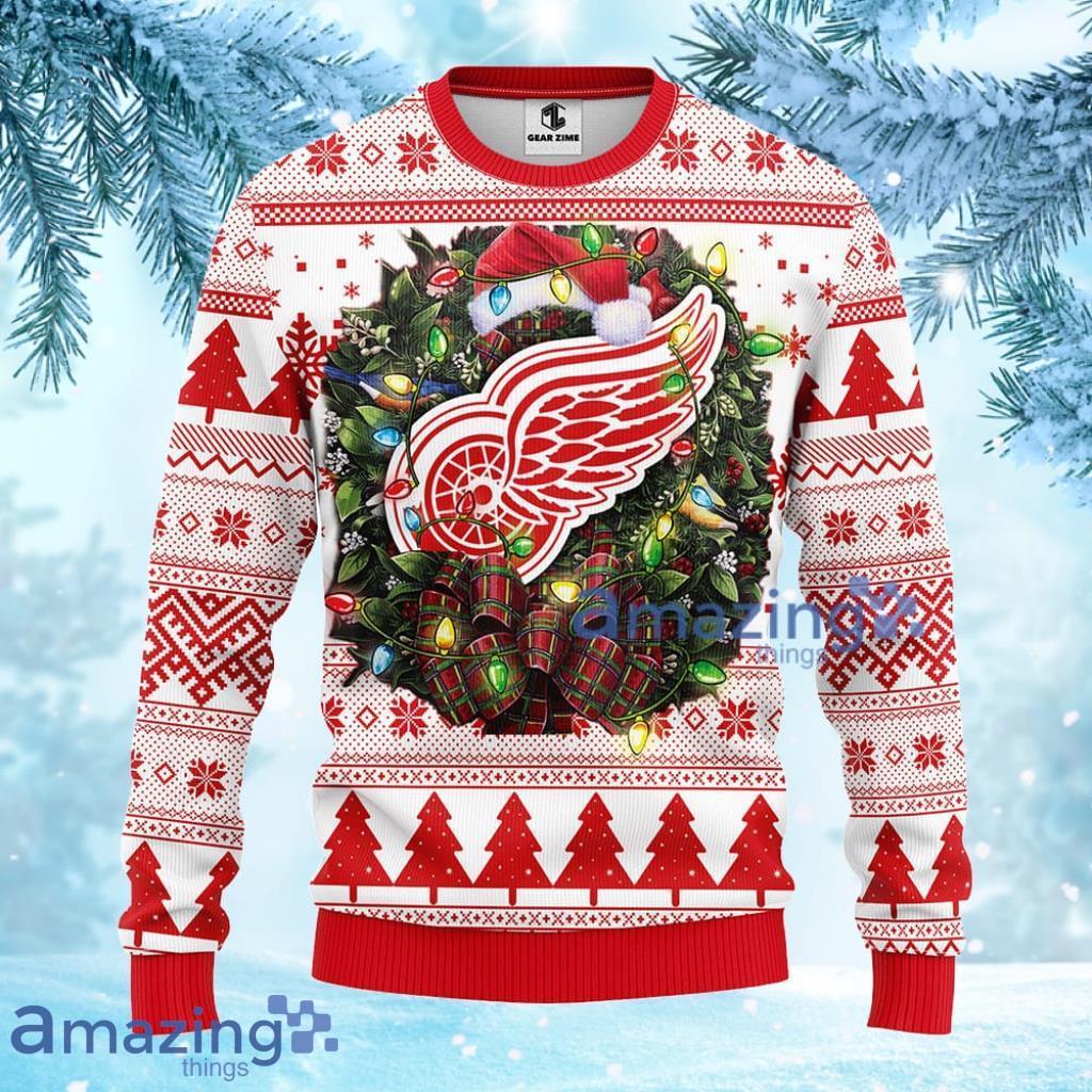 NHL Detroit Red Wings Christmas Ugly Sweater Gift For Fans Christmas image NHL Detroit Red Wings Christmas Ugly Sweater Gift For Fans Christmas Product Photo 1