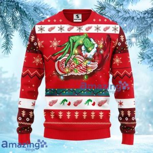 NHL Detroit Red Wings Grinch Christmas Ugly Sweater Gift For Fans Christmas Product Photo 2