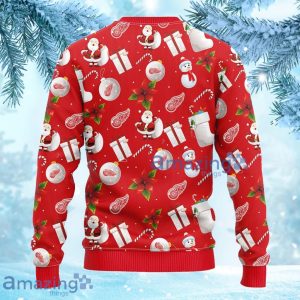 NHL Detroit Red Wings Santa Claus Snowman Christmas Ugly Sweater Gift For Fans Christmas Product Photo 2