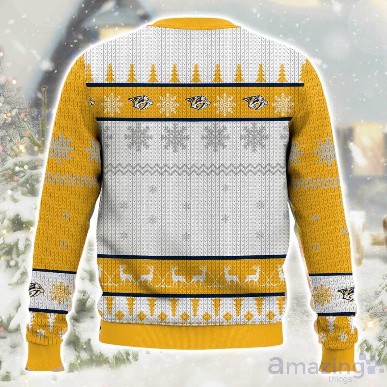 NHL Nashville Predators Ugly Christmas Sweater image NHL Nashville Predators Ugly Christmas Sweater Product Photo 2