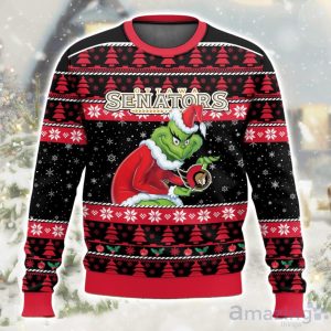 NHL Ottawa Senators Grinch Ugly Christmas Sweater Limited Edition Gift For Men & Women Product Photo 1