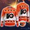 NHL Philadelphia Flyers Logo Wearing Santa Hat Ugly Christmas Sweater For Fans