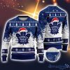 NHL Toronto Maple Leafs Logo Wearing Santa Hat Ugly Christmas Sweater For Fans