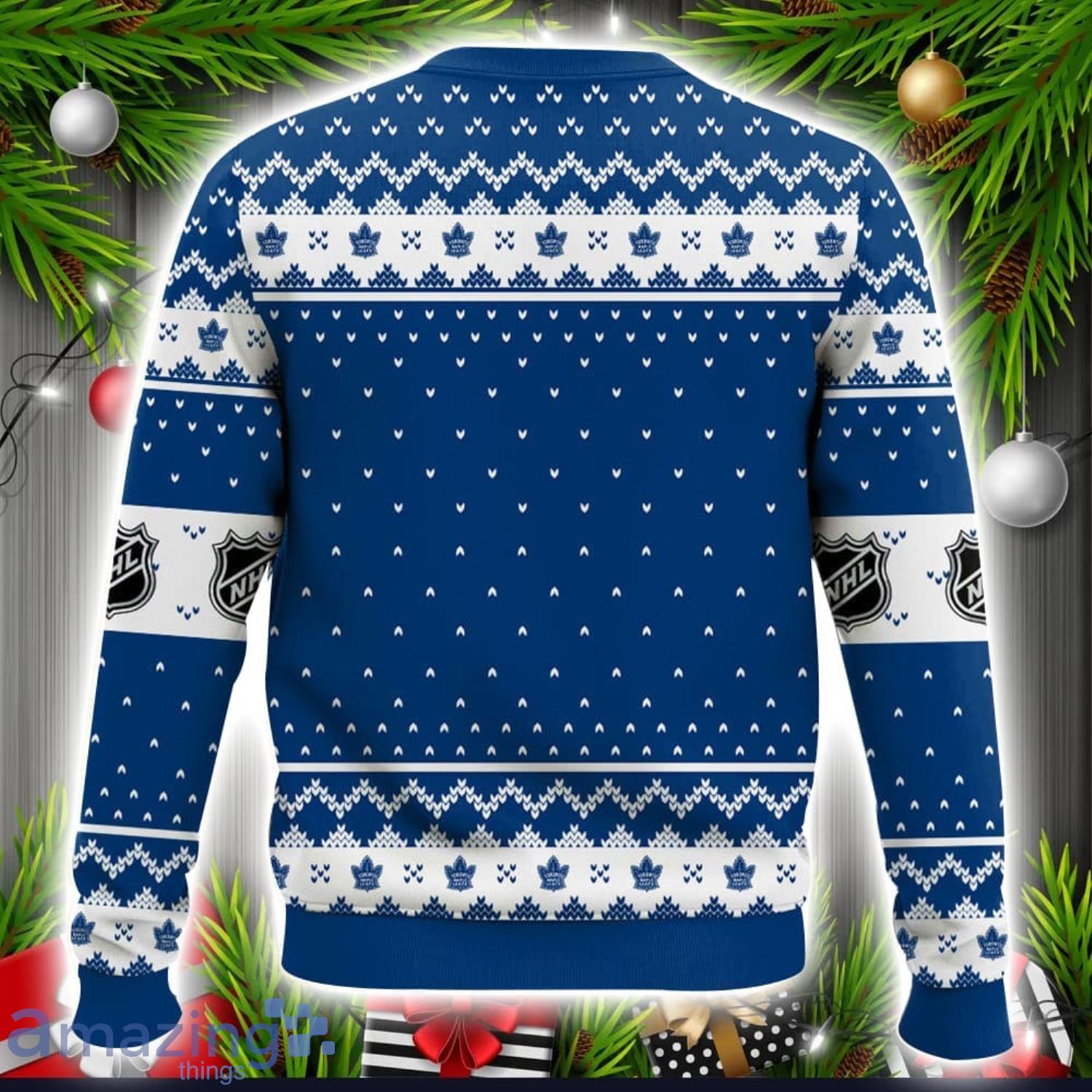NHL Toronto Maple Leafs Ugly Christmas Sweater Xmas Gift Ideas Men And Women Sweater Gift For Christmas image NHL Toronto Maple Leafs Ugly Christmas Sweater Xmas Gift Ideas Men And Women Sweater Gift For Christmas Product Photo 1