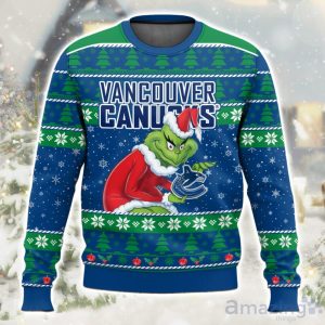 NHL Vancouver Canucks Grinch Ugly Christmas Sweater Limited Edition Gift For Men & Women Product Photo 1