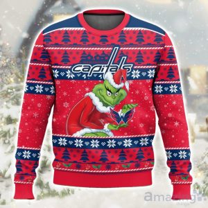 NHL Washington Capitals Grinch Ugly Christmas Sweater Limited Edition Gift For Men & Women Product Photo 1