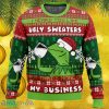 None Of My Business Kermit The Frog Ugly Christmas Sweater Gift For Men And Women