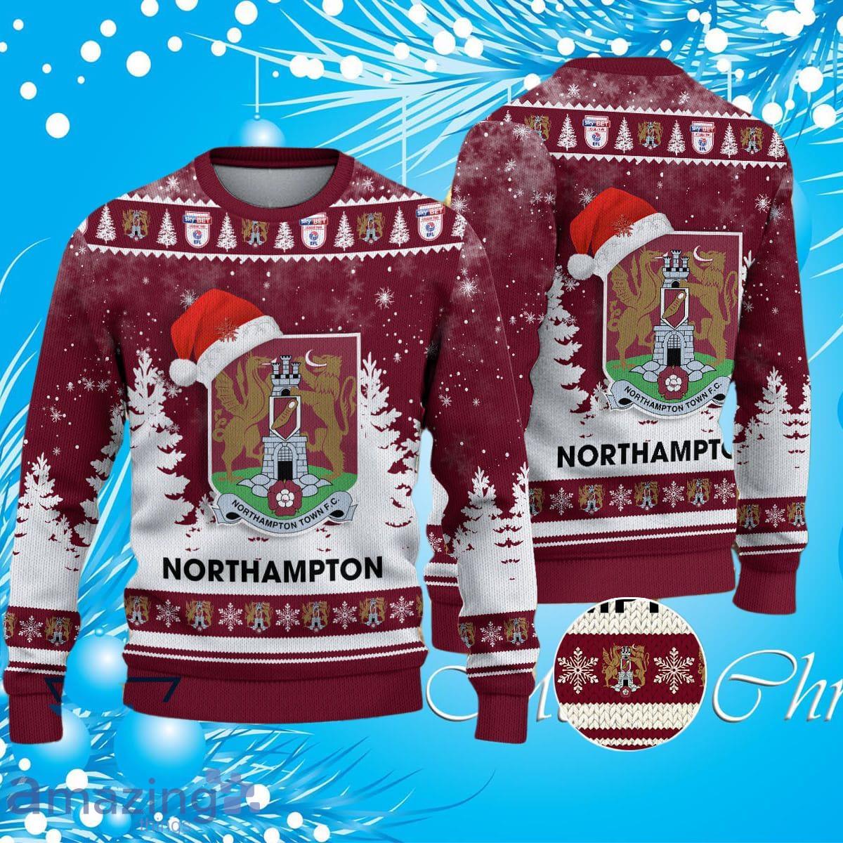 Northampton Town F.C EFL English Football League Premium Ugly Sweater Christmas Impressive Gift For Men And Women image Northampton Town F.C EFL English Football League Premium Ugly Sweater Christmas Impressive Gift For Men And Women Product Photo 1