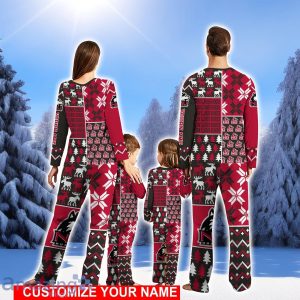 Northern Illinois Huskies Pajamas Set Personalized Name For Sport Fans Cute Christmas Pajamas Set For Family Product Photo 2