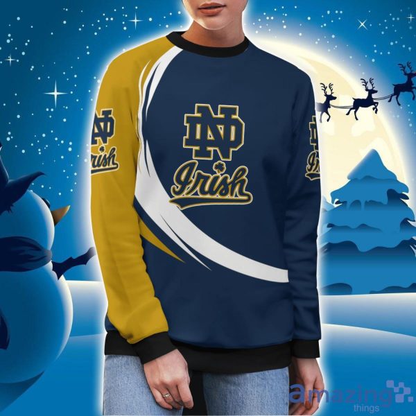 Notre Dame Fighting Irish Simple Vintage 3D Sweater Christmas Gift For Fans Product Photo 2