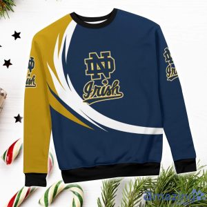 Notre Dame Fighting Irish Simple Vintage 3D Sweater Christmas Gift For Fans image Notre Dame Fighting Irish Simple Vintage 3D Sweater Christmas Gift For Fans Product Photo 3
