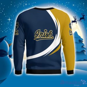 Notre Dame Fighting Irish Simple Vintage 3D Sweater Christmas Gift For Fans image Notre Dame Fighting Irish Simple Vintage 3D Sweater Christmas Gift For Fans Product Photo 4