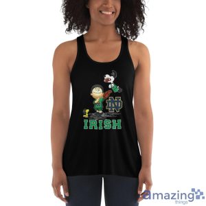 Notre Dame Fighting Irish The Peanuts T-Shirt For Fans Christmas Gift Ideas - Women's Flowy Racerback Tank