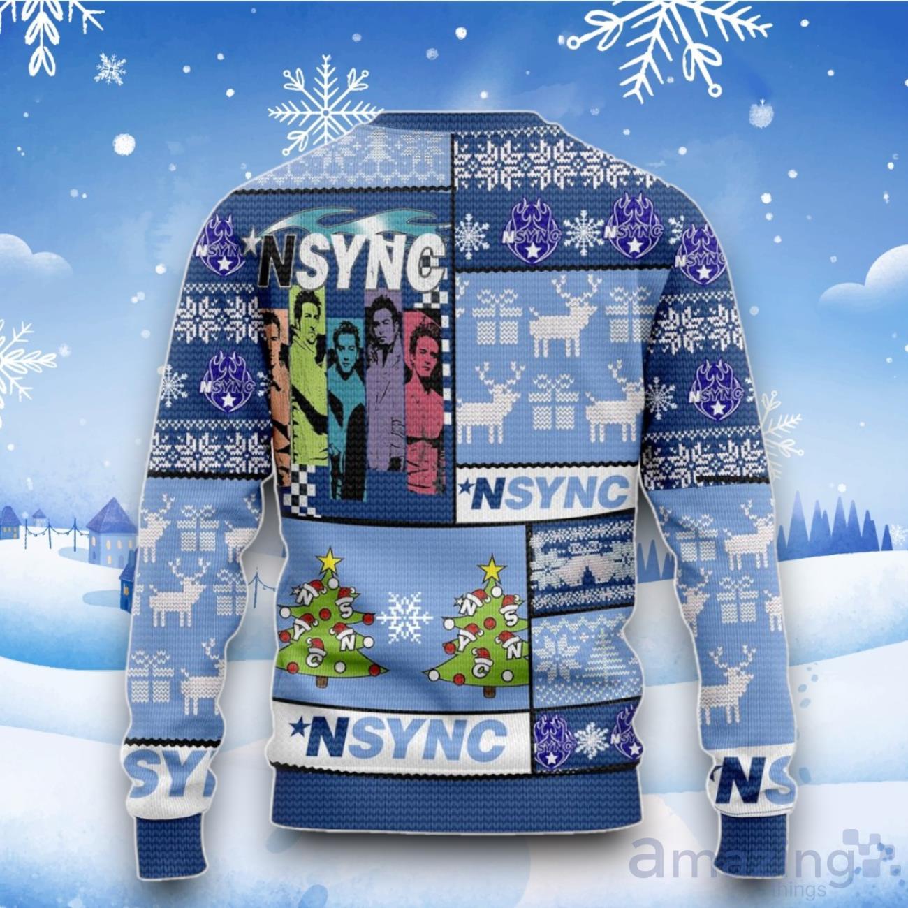 NSYNC Christmas Time Ugly Sweater image NSYNC Christmas Time Ugly Sweater Product Photo 3