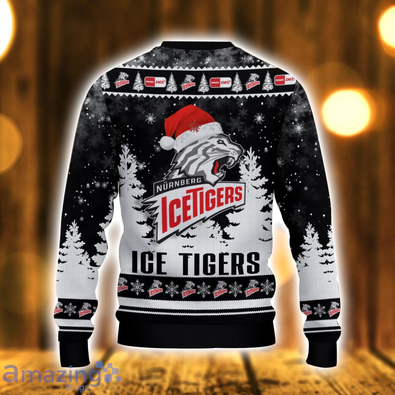 Nurnberg Ice Tigers 3D Ugly Christmas Sweater Christmas Gift image Nurnberg Ice Tigers 3D Ugly Christmas Sweater Christmas Gift Product Photo 3