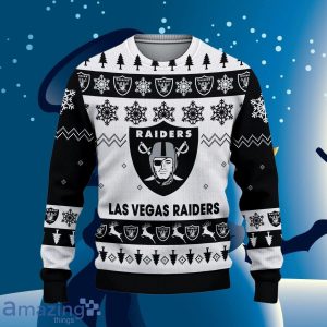 Oakland Raiders Ugly Christmas Sweater Style Gift For Men Women image Oakland Raiders Ugly Christmas Sweater Style Gift For Men Women Product Photo 2