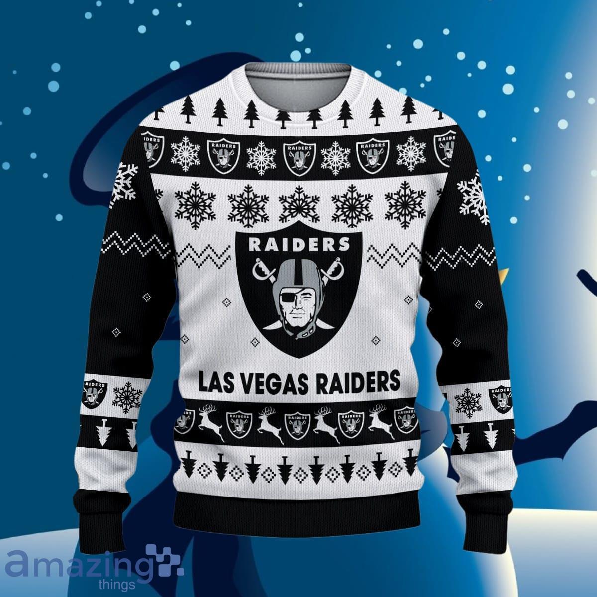 Oakland Raiders Ugly Christmas Sweater Style Gift For Men Women image Oakland Raiders Ugly Christmas Sweater Style Gift For Men Women Product Photo 2