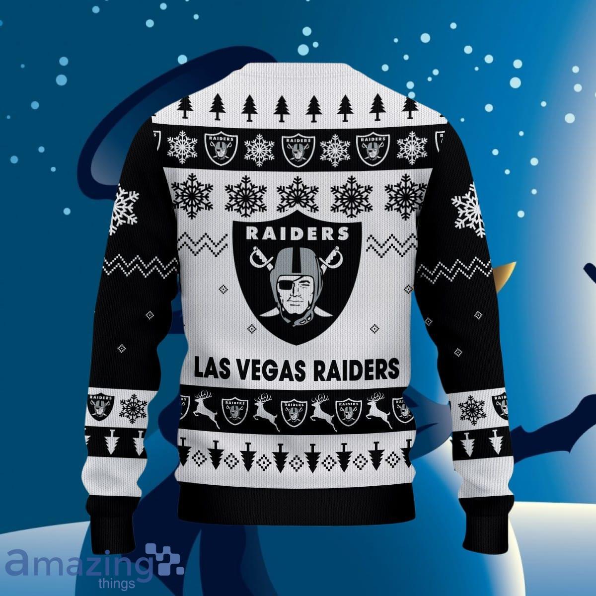 Oakland Raiders Ugly Christmas Sweater Style Gift For Men Women image Oakland Raiders Ugly Christmas Sweater Style Gift For Men Women Product Photo 3