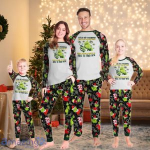 Offend My Green Bay Packers I Will Slap You So Hard Grinch Pajamas Set Product Photo 1
