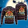 Oh What Fun, It Is To Ride Blue Red Mountain Bike Santa 3D Ugly Christmas Sweater Gift For Family Christmas Gift
