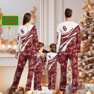 Oklahoma Sooners Custom Name Christmas Pajamas For Fans Product Photo 2