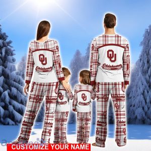 Oklahoma Sooners Pajamas Personalized NameChristmas Pajamas For FamilyChristmas Gift Product Photo 2