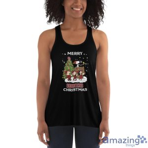 Oklahoma Sooners Snoopy Family Christmas Shirt Christmas Gift Ideas image Oklahoma Sooners Snoopy Family Christmas Shirt Christmas Gift Ideas - Women's Flowy Racerback Tank