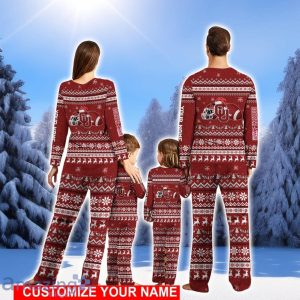 Oklahoma Sooners Team Pajamas Set Christmas Gift For Family Holiday Gift Personalized Name Product Photo 2